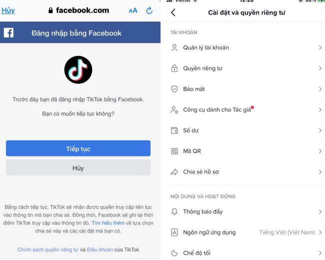 Cập nhật hồ sơ TikTok cá nhân