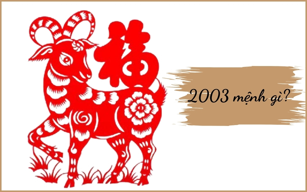 Người sinh năm 2003 mệnh gì